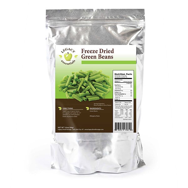Freeze Dried Green Beans - Patriot Prepared