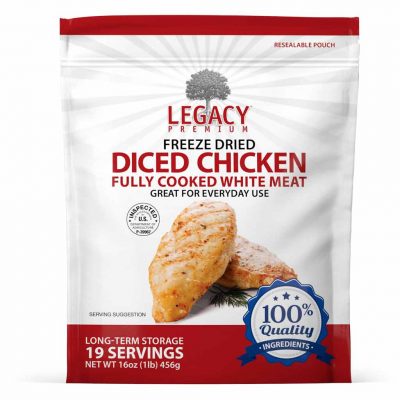 Freeze dried chicken dices
